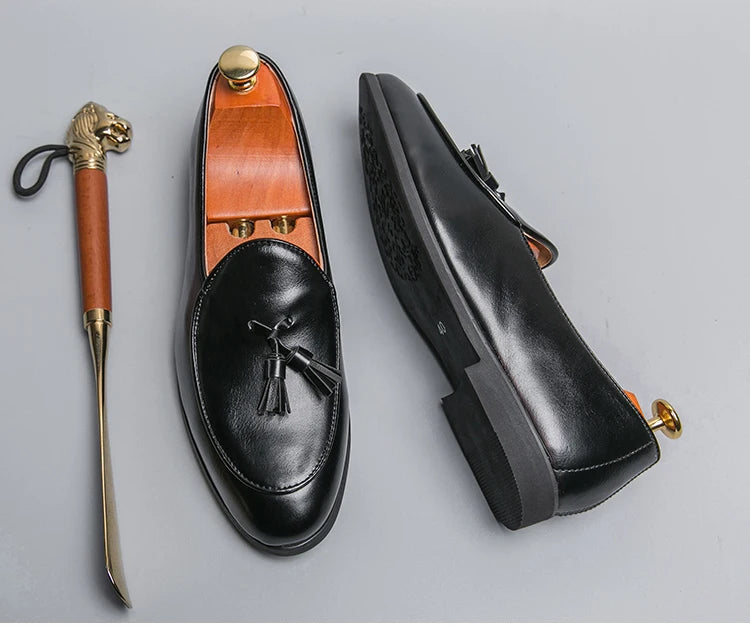 Men Formal Shoes Tassel Loafers
