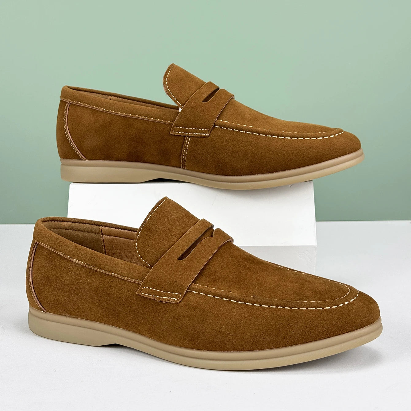 Casual Suede Penny Loafers