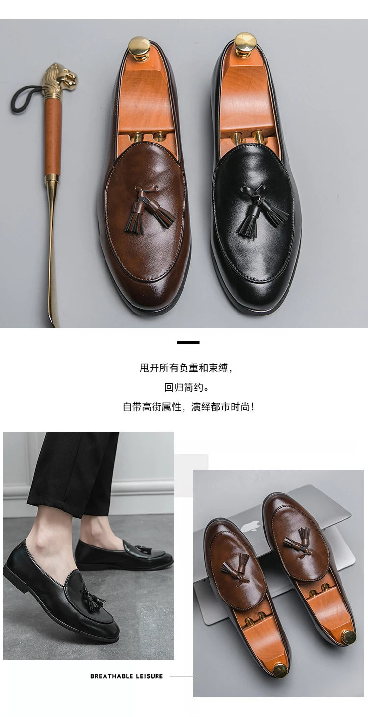 Men Formal Shoes Tassel Loafers