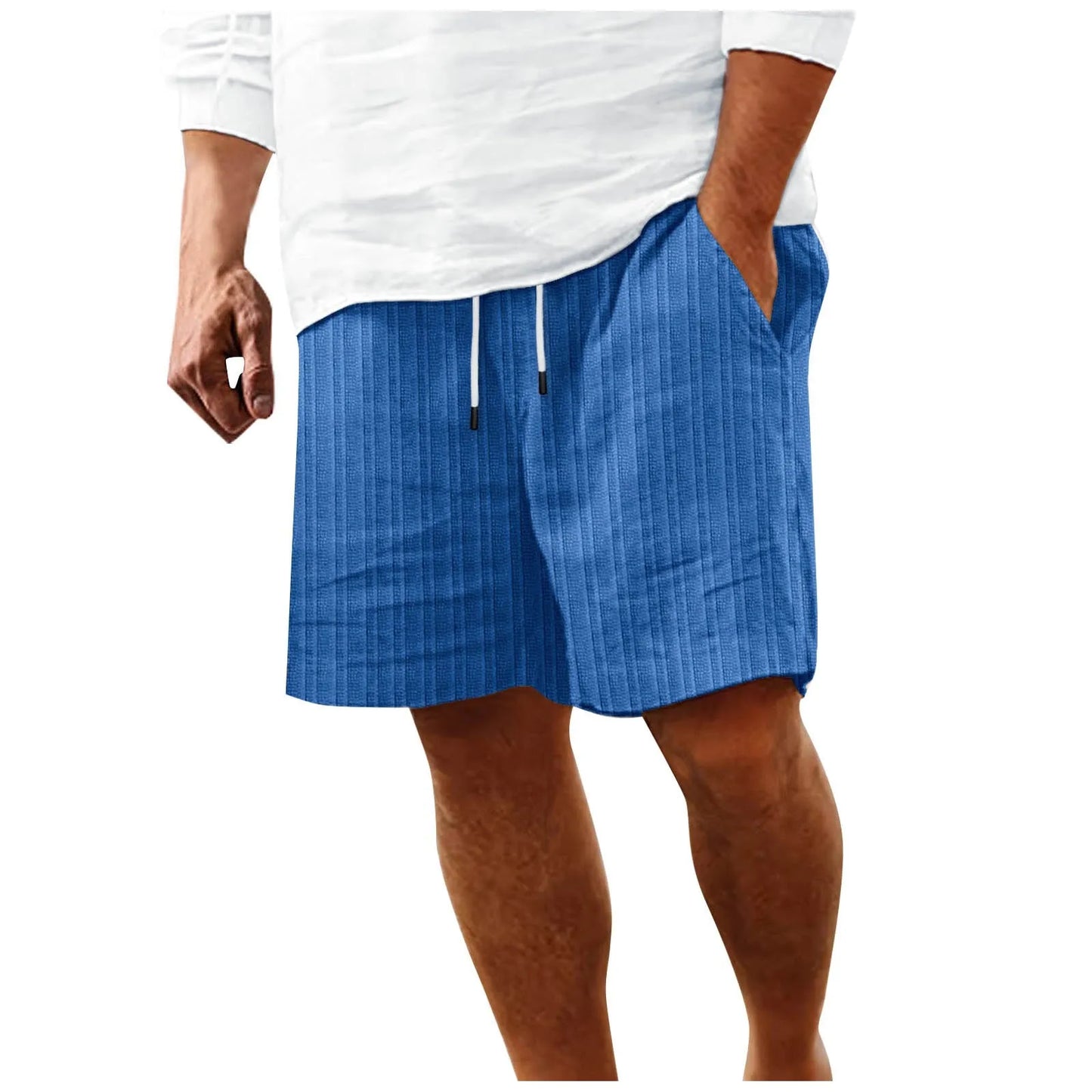 Textured Linen Shorts