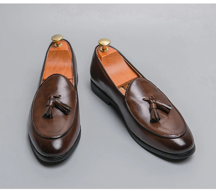 Men Formal Shoes Tassel Loafers
