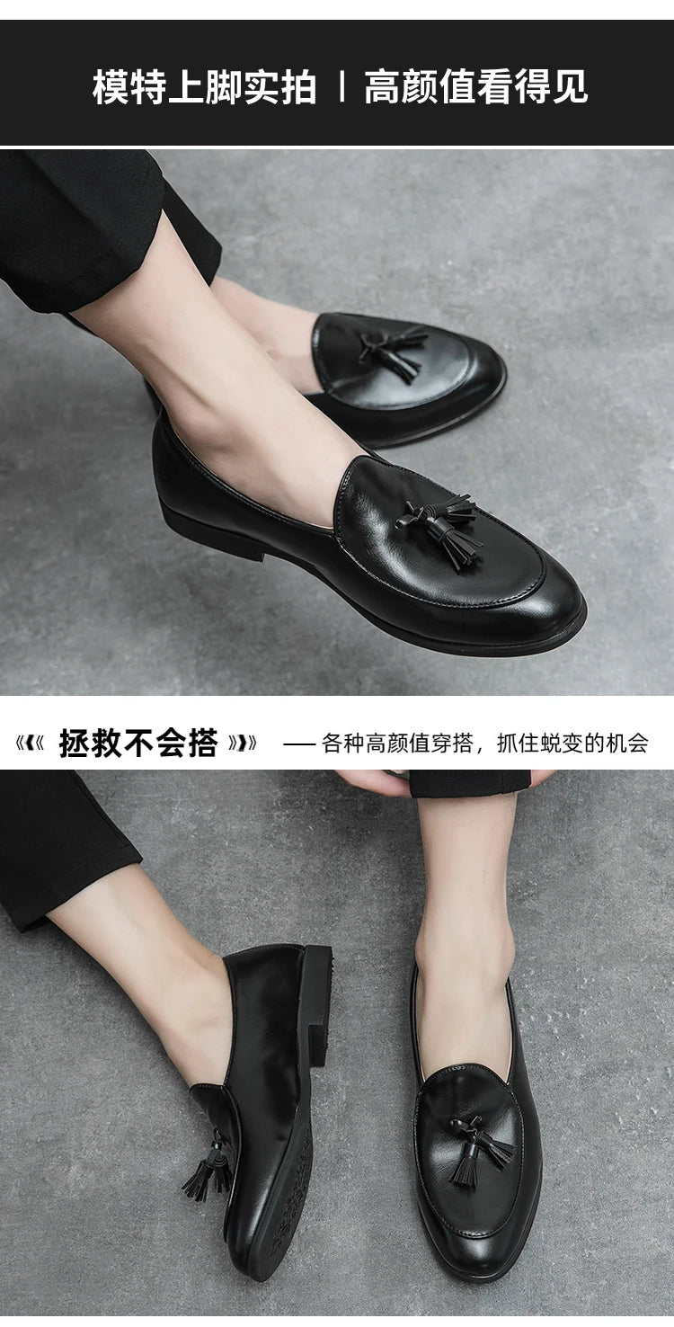 Men Formal Shoes Tassel Loafers