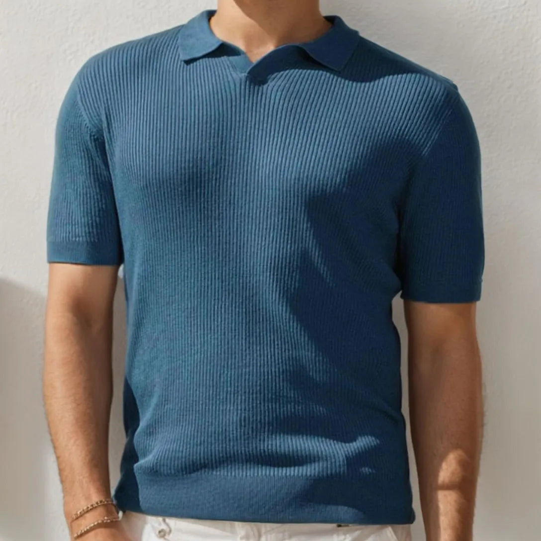 Ripple V-Neck Polo