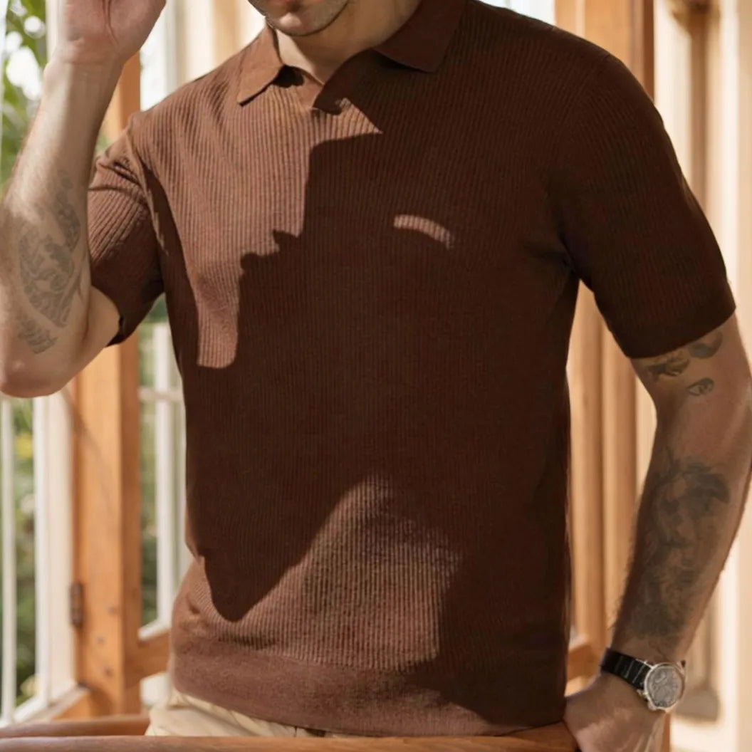 Ripple V-Neck Polo