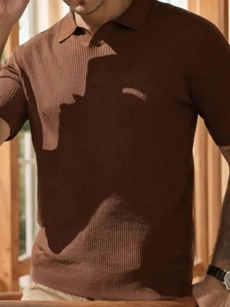 Ripple V-Neck Polo