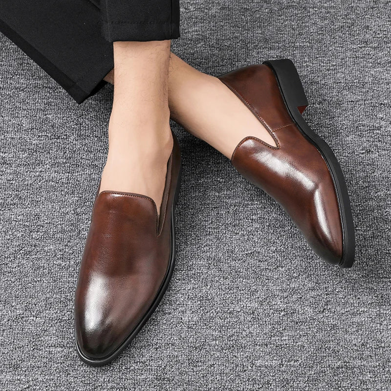 Slip-On Leather Shoes