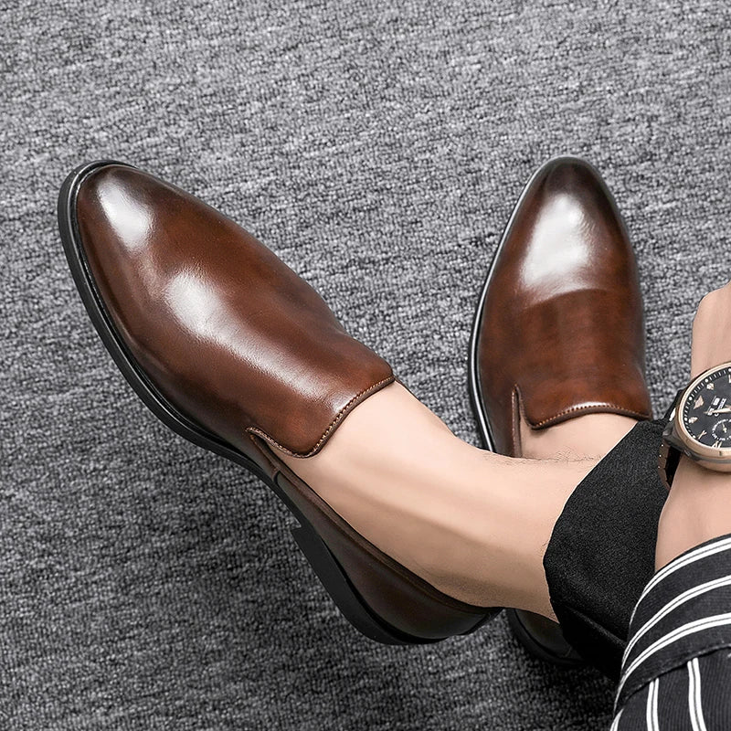 Slip-On Leather Shoes
