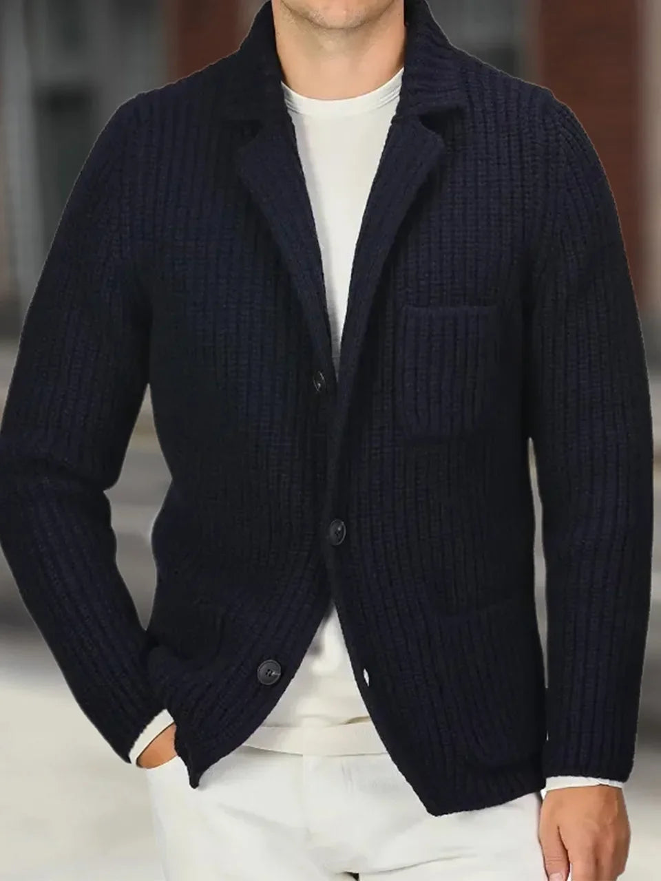 Knitted Cardigan Blazer