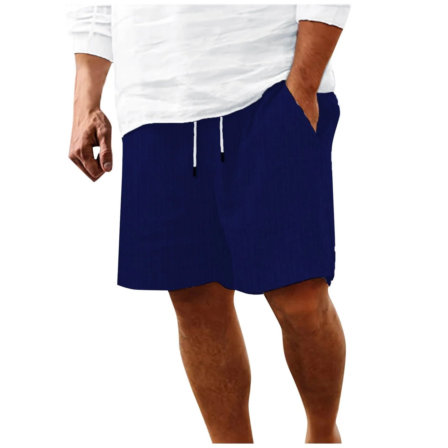Textured Linen Shorts