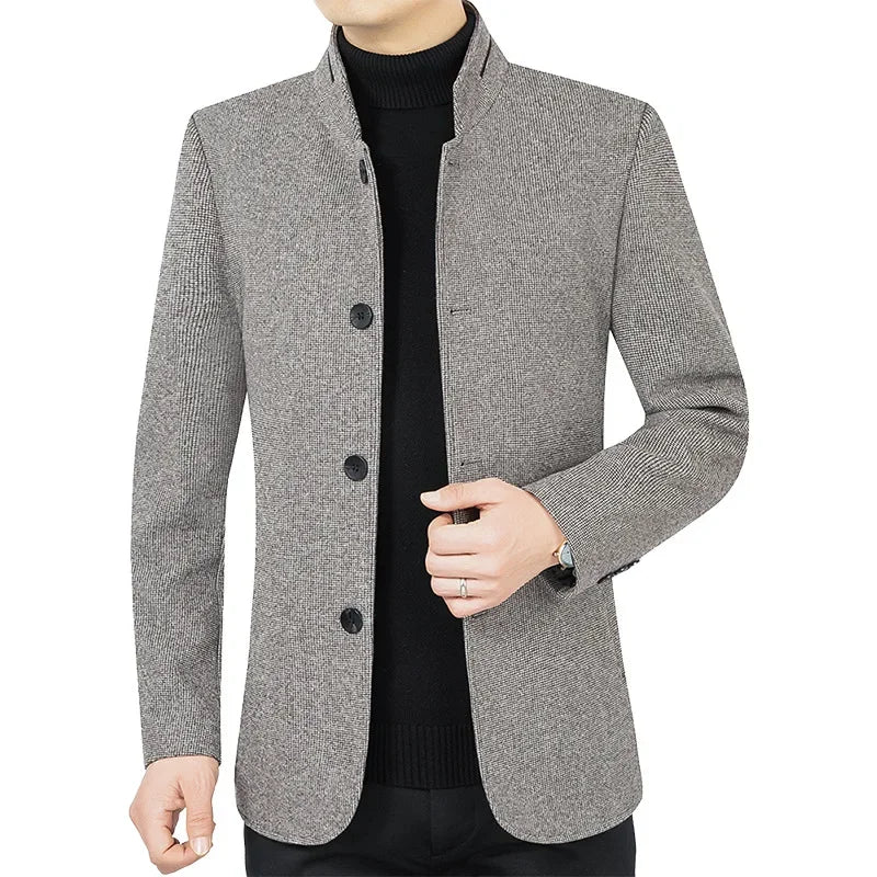Wool Coat Blazer Style
