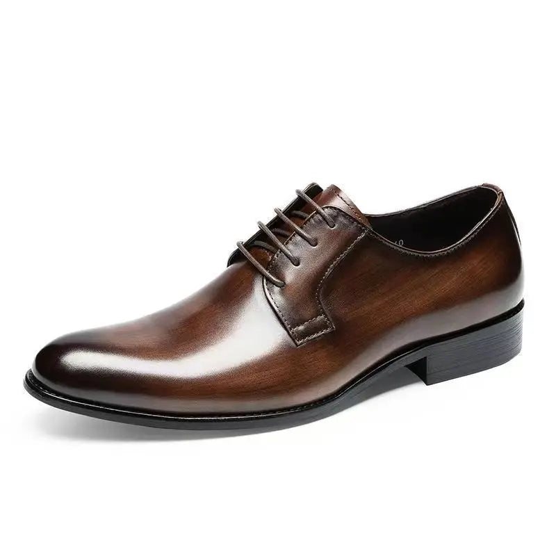 Nobilta Wood Pattern Derby Dress Shoes