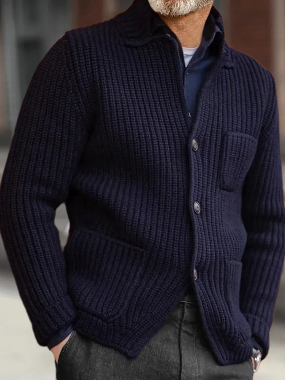 Knitted Cardigan Blazer