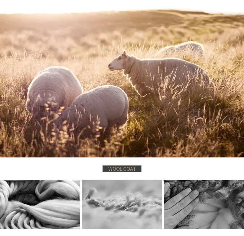 New Winter Men Double Breasted Business Casual Woolen Coats Cashmere Warm Trench Coats Long Jackets High Quality Male Overcoats