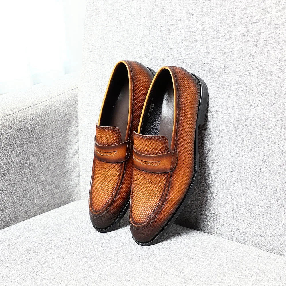 Morreti Patterned Loafers