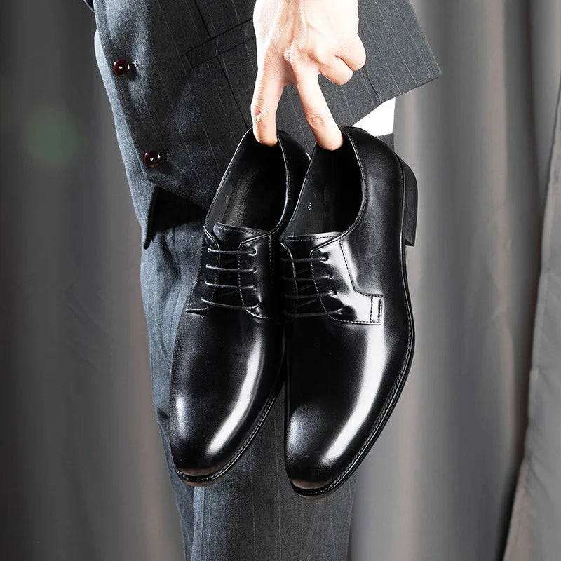 Nobilta Wood Pattern Derby Dress Shoes