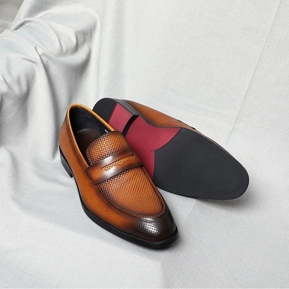 Morreti Patterned Loafers