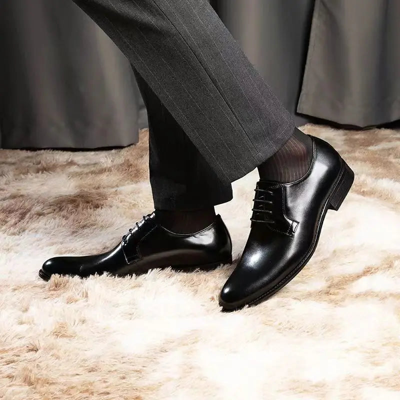 Nobilta Wood Pattern Derby Dress Shoes