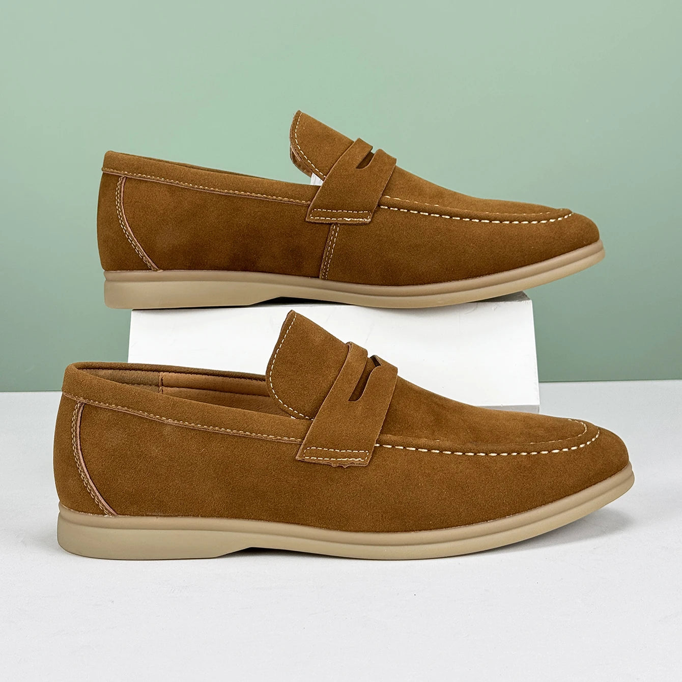 Casual Suede Penny Loafers