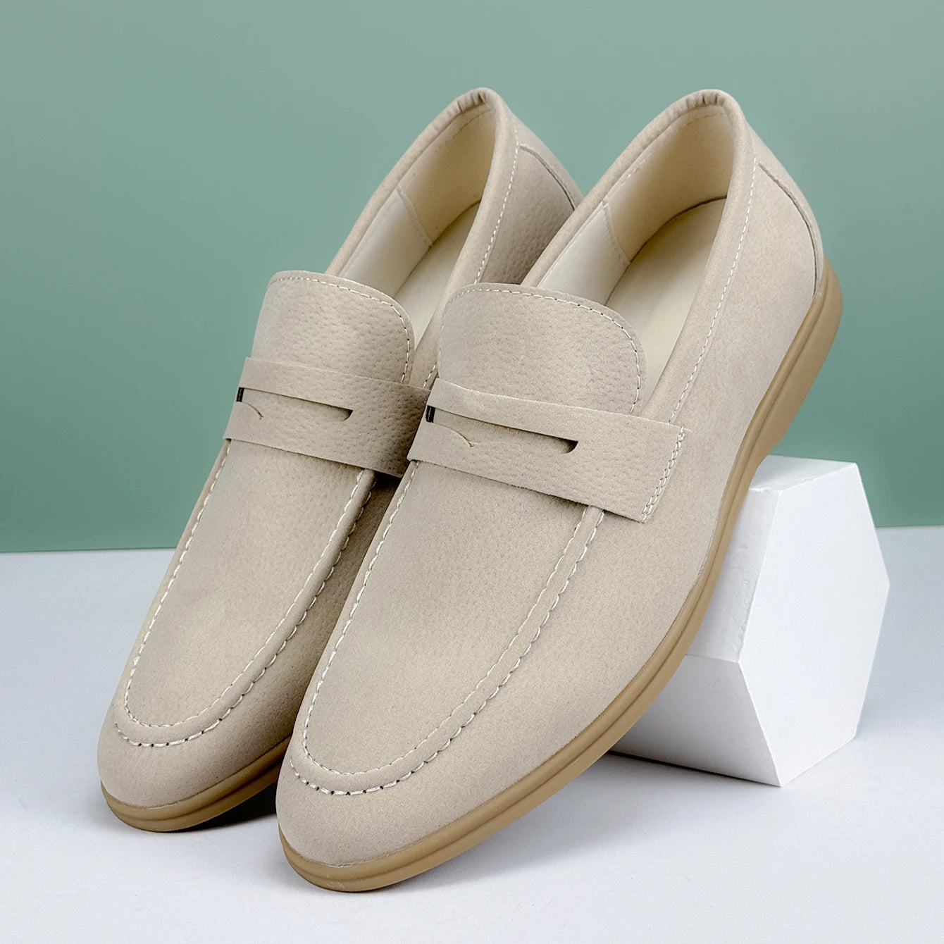 Casual Suede Penny Loafers