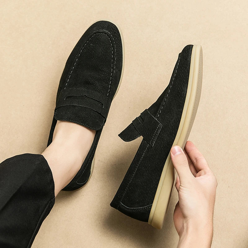 Suede Loafers