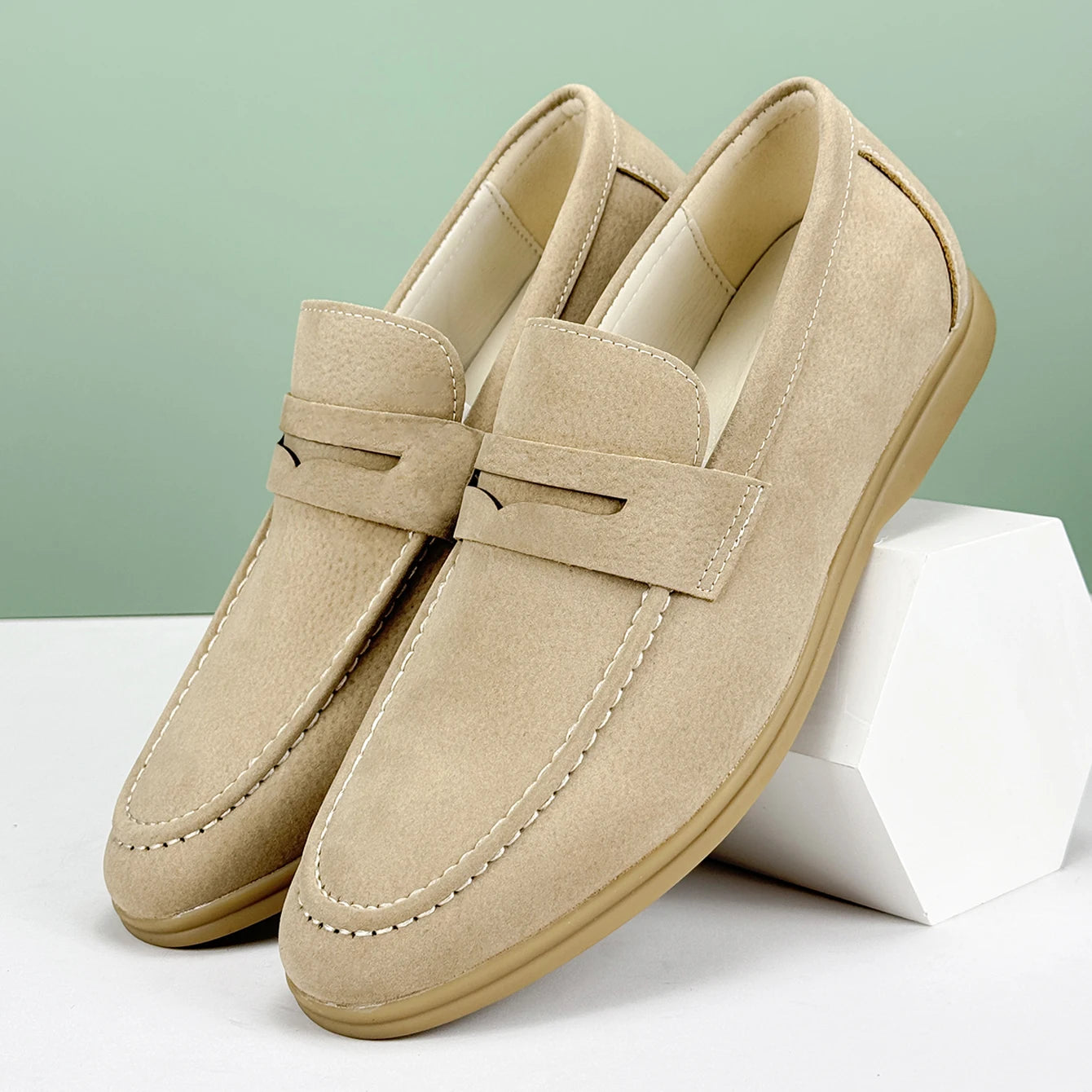 Casual Suede Penny Loafers