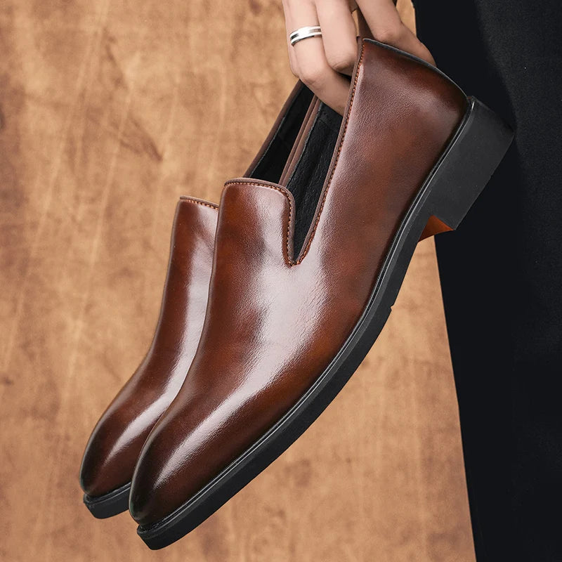 Slip-On Leather Shoes