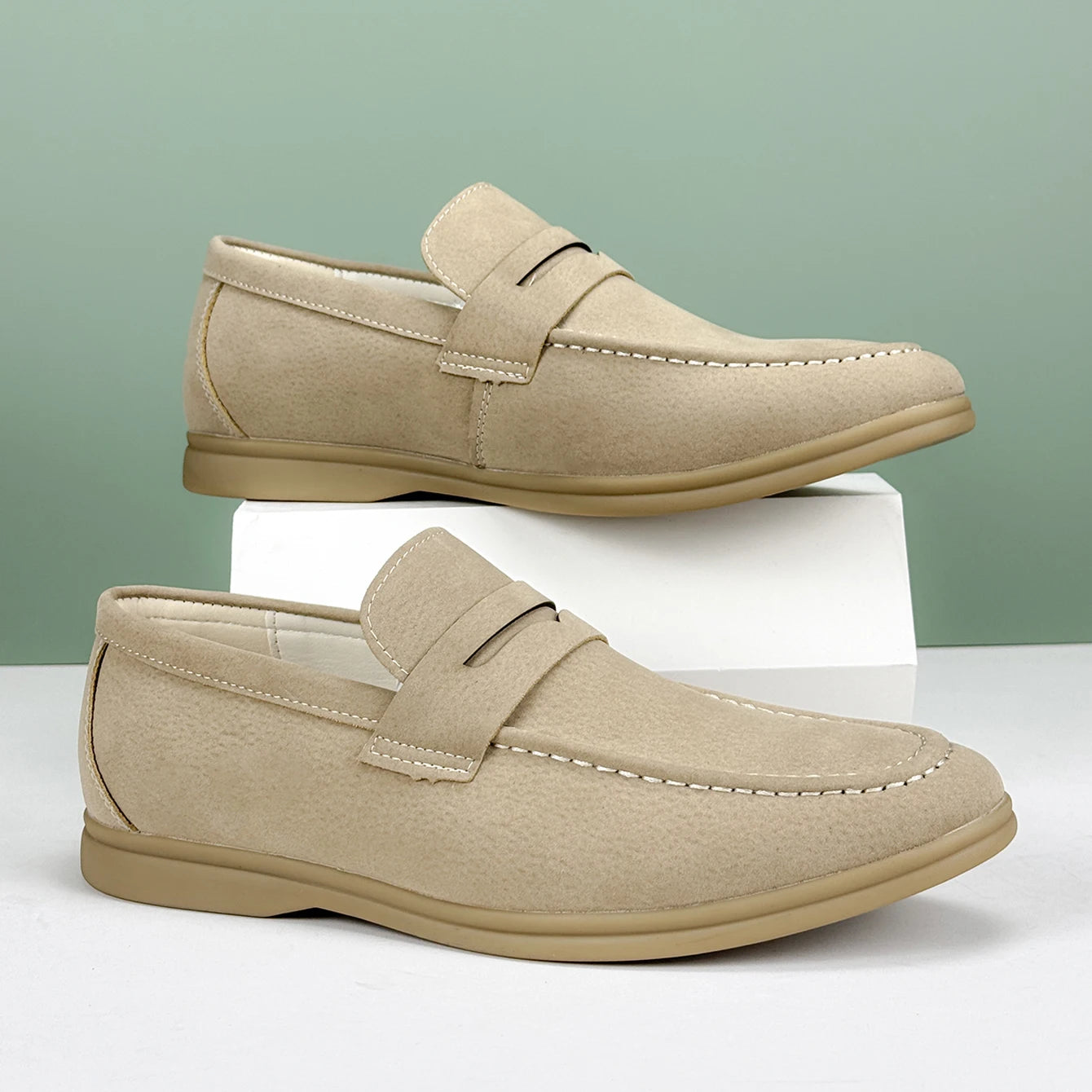 Casual Suede Penny Loafers
