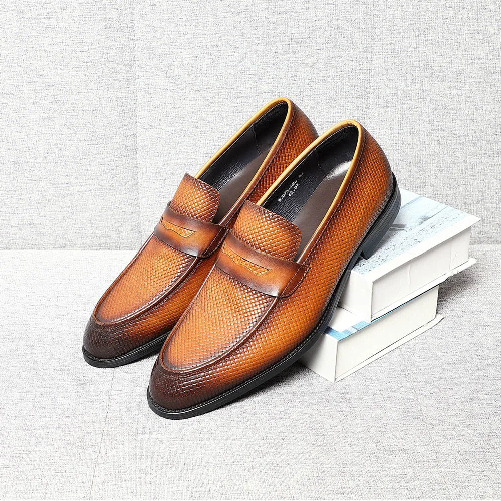 Morreti Patterned Loafers