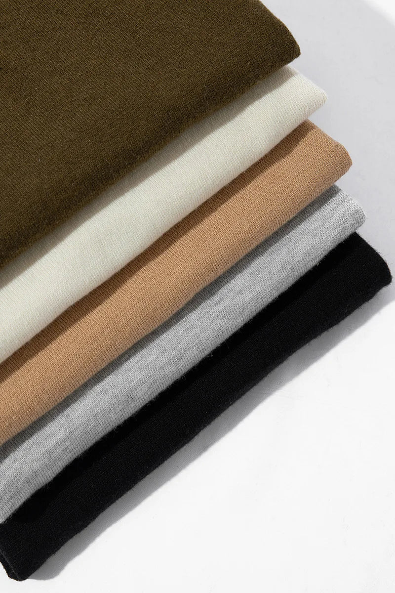Silk Wool Blend Sweater Pullover Polo