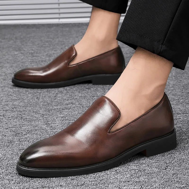 Slip-On Leather Shoes
