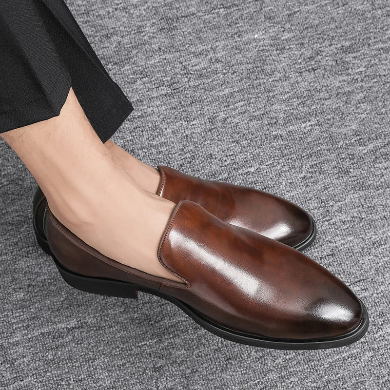 Slip-On Leather Shoes