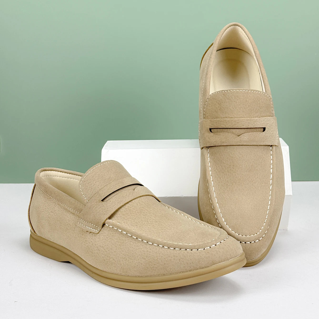 Casual Suede Penny Loafers