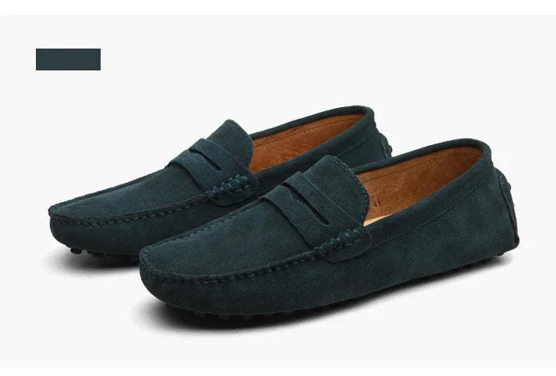 Suede Driver loafers