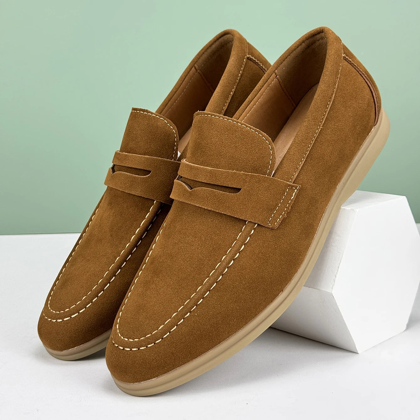 Casual Suede Penny Loafers