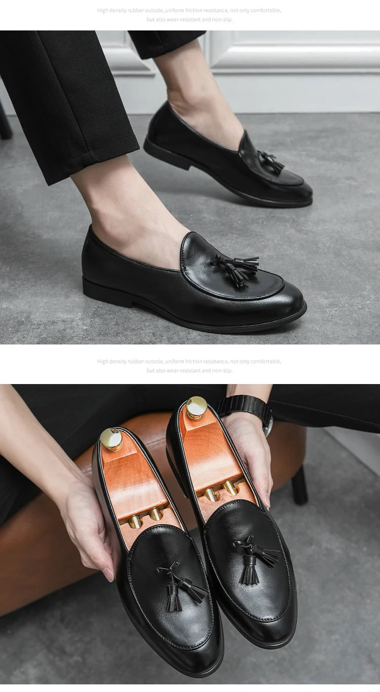 Men Formal Shoes Tassel Loafers