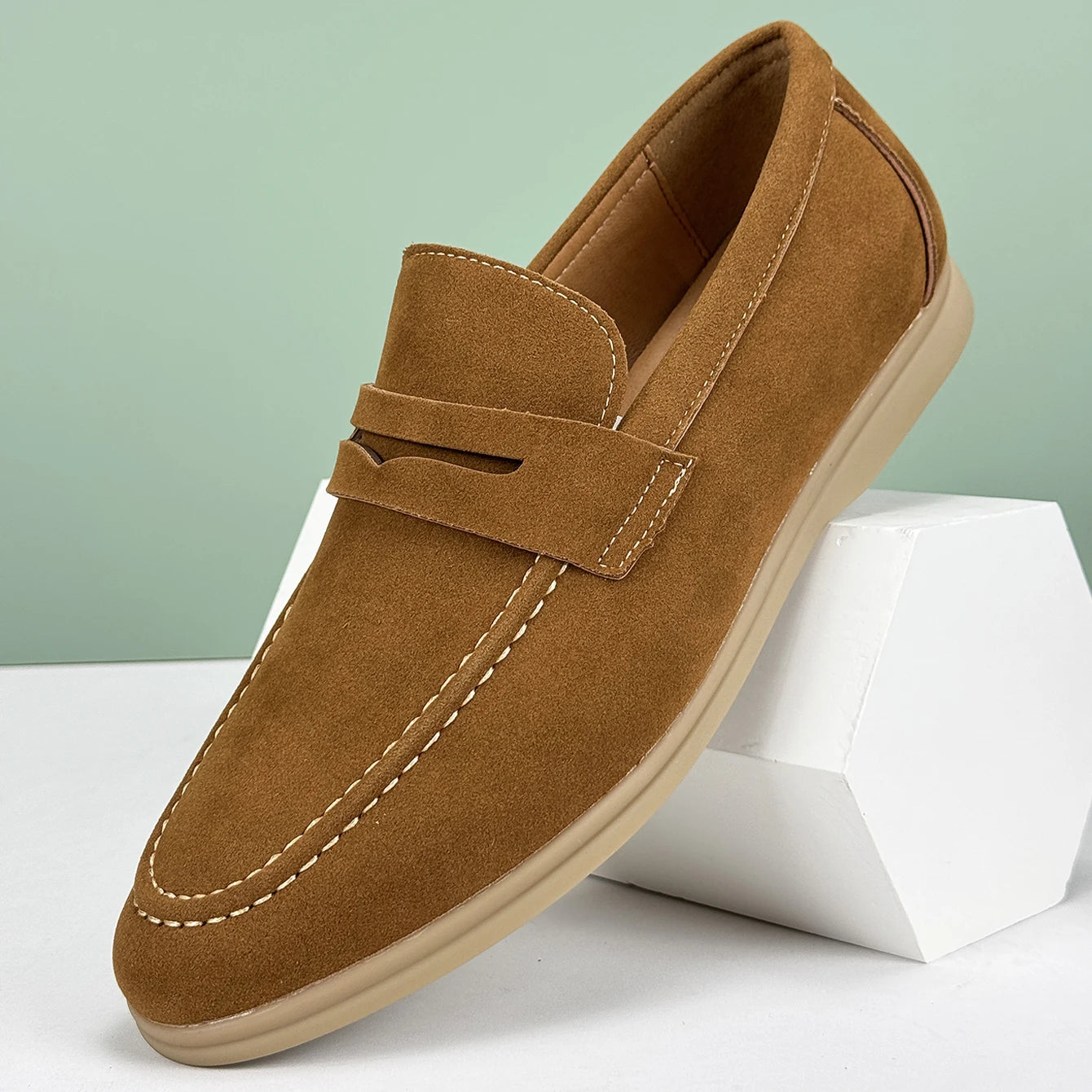 Casual Suede Penny Loafers