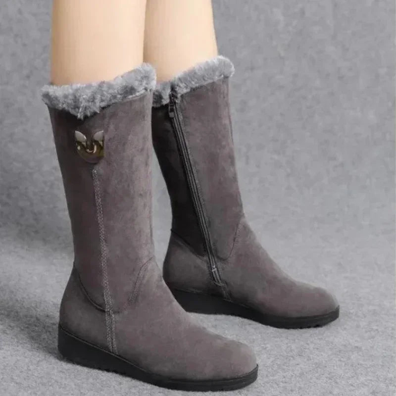 Women Warm Chelsea High Fur Boots