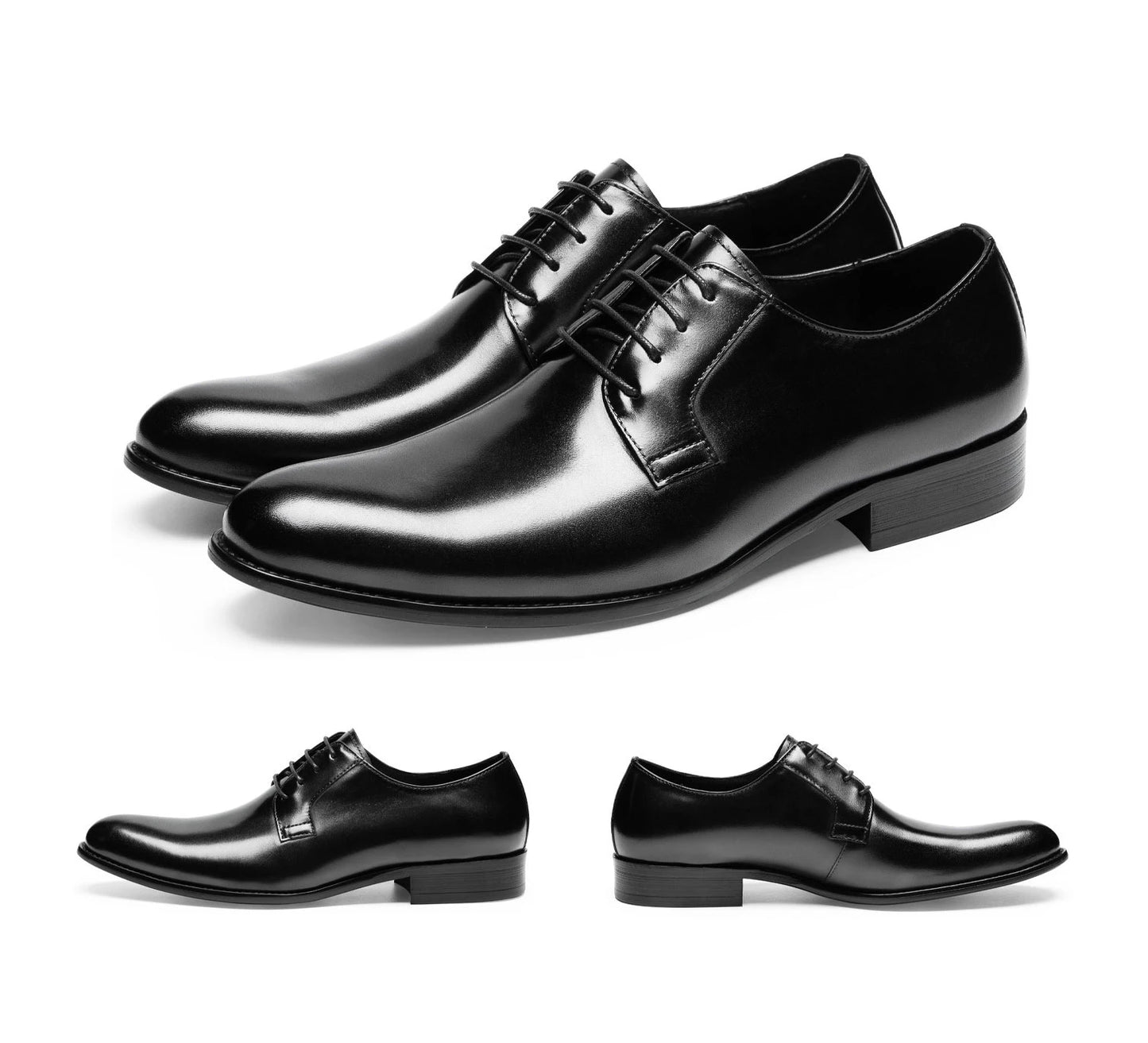 Nobilta Wood Pattern Derby Dress Shoes