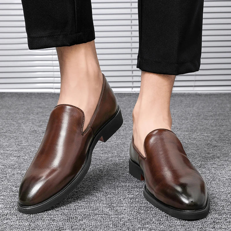 Slip-On Leather Shoes