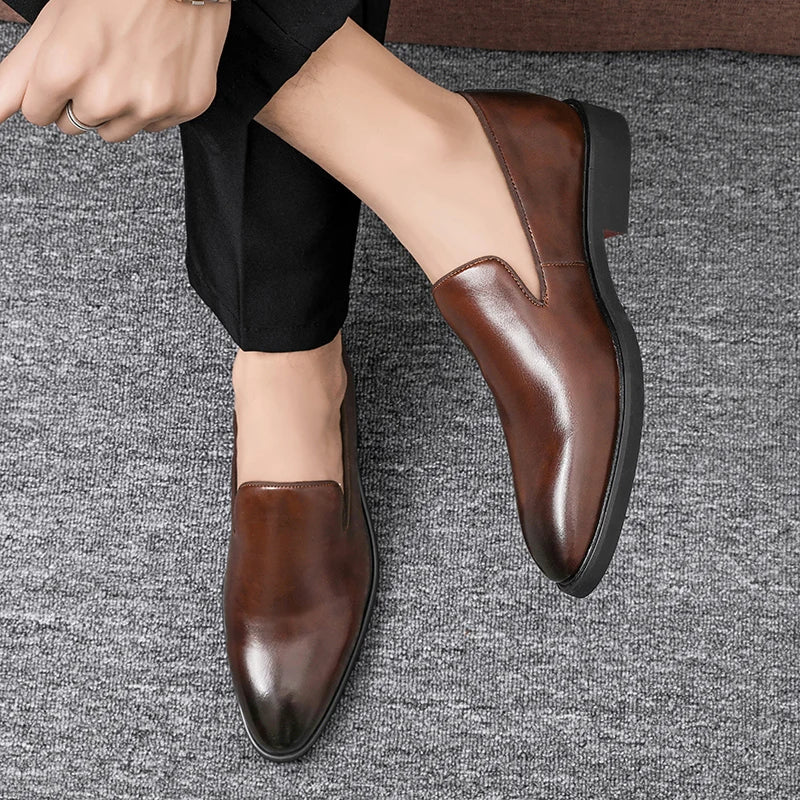 Slip-On Leather Shoes