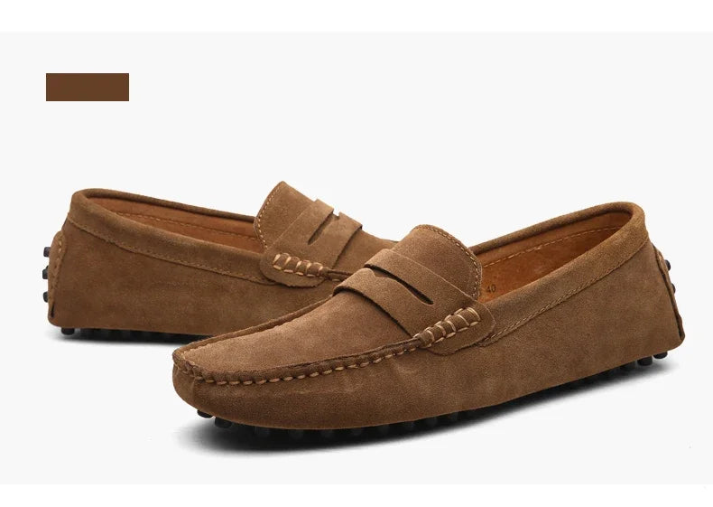 Suede Driver loafers