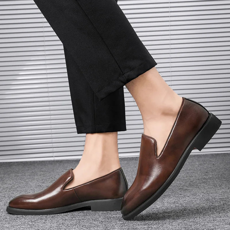 Slip-On Leather Shoes