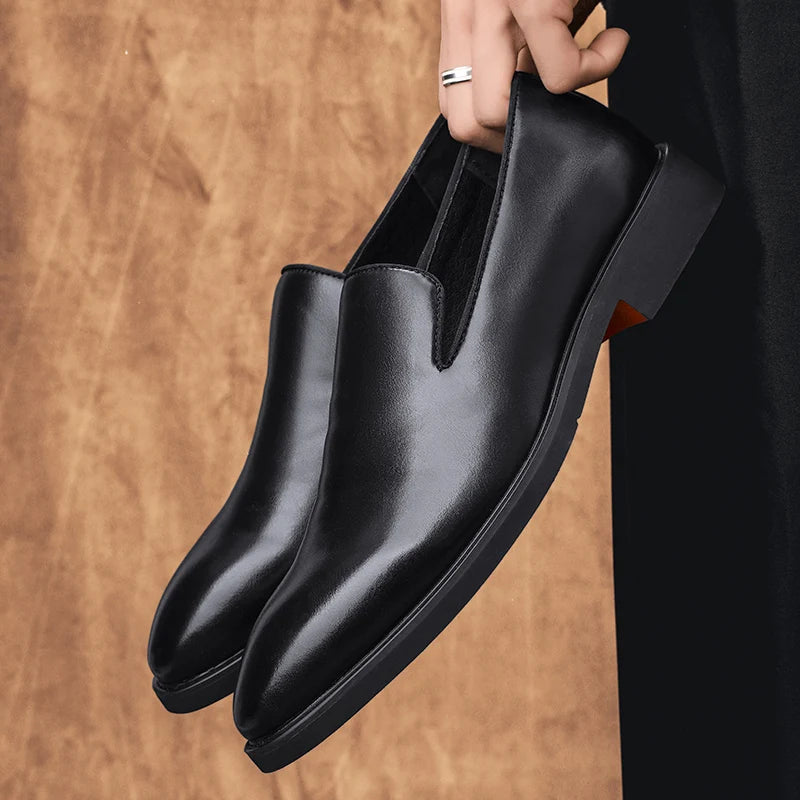 Slip-On Leather Shoes