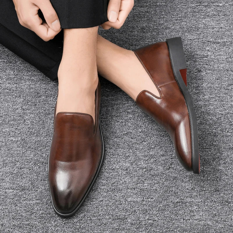 Slip-On Leather Shoes