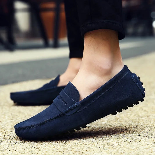 Suede Driver loafers